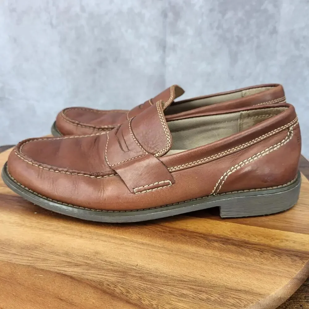 Sperry Top Sider Penny Loafers‎ Mens 9.5 M Brown Leather Slip On Shoes